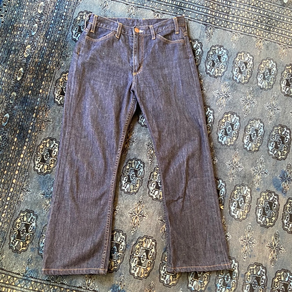 ACNE jeans high waist dark denim kick crop size 26